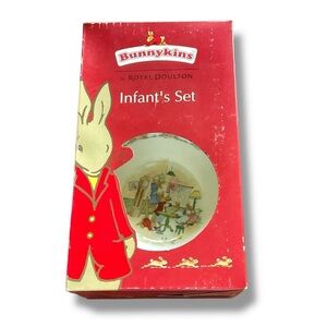 Royal Doulton Bunnykins Infants Set Collectible Gift‎ Cereal Bowl Mug New In Box